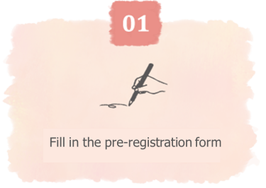 Fill in the pre-registration form