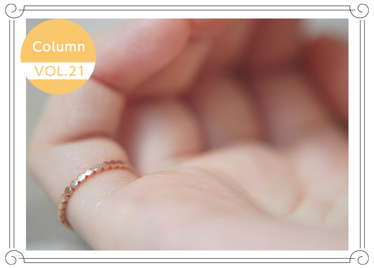 ELLE ピンキーリング ハーフエタニティ agete】アガット K18