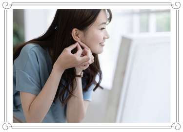 プラチナピアスをつけっぱなしにする時のケア